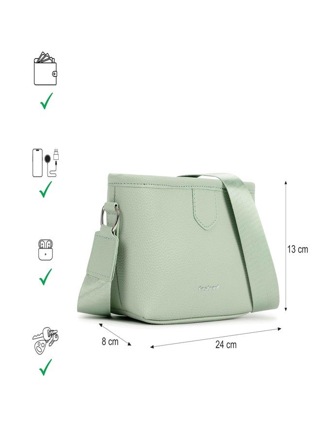 Fastrack Main Character Sling Bag for Women | Compact Crossbody with Magnetic Closure Flap, Adjustable Strap & Internal Zipper Pocket | Trendy Everyday Sling Bag - Image 3